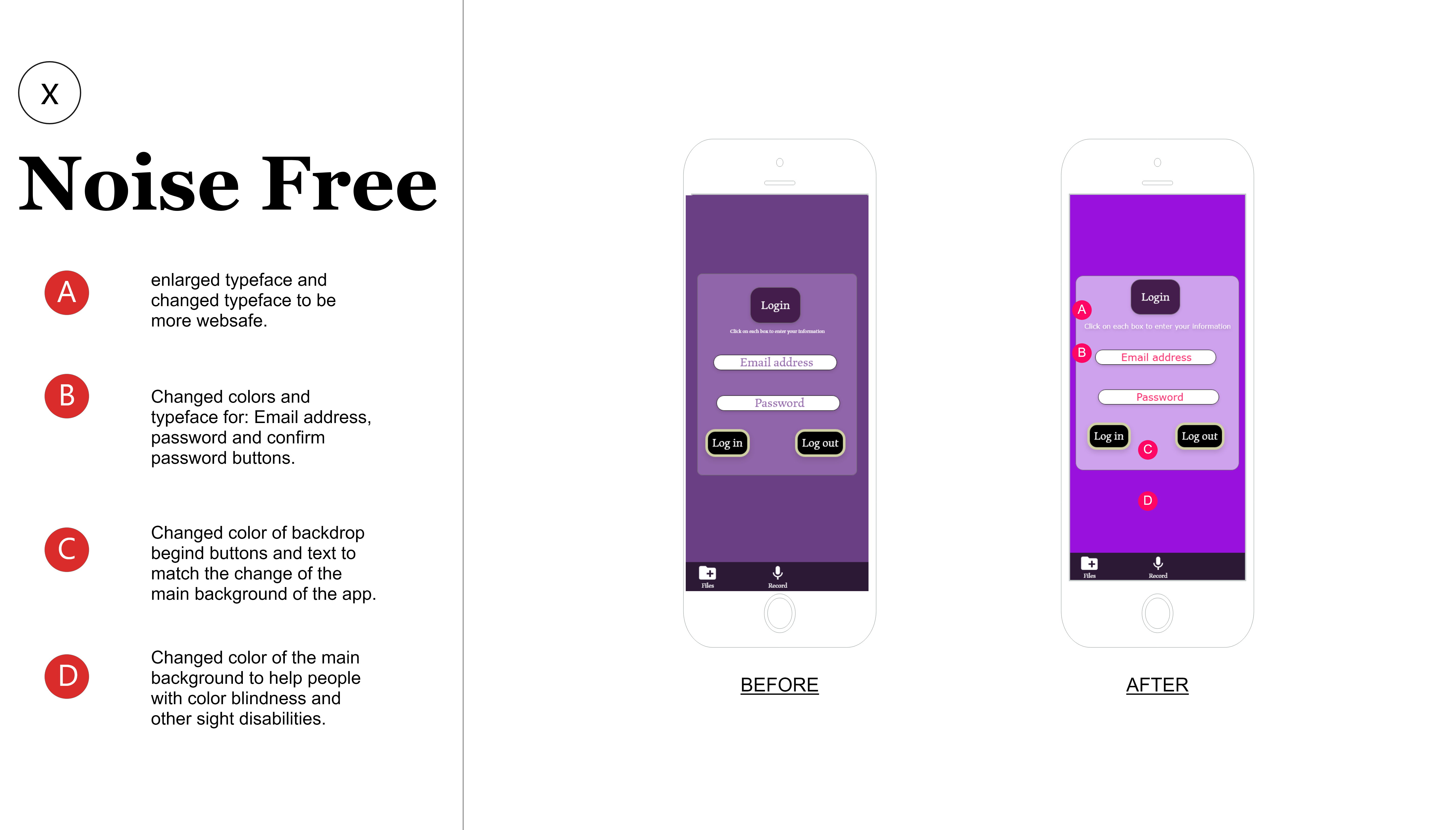 Accessibility Redesigns (Noise Free ios app) – Alex Lind